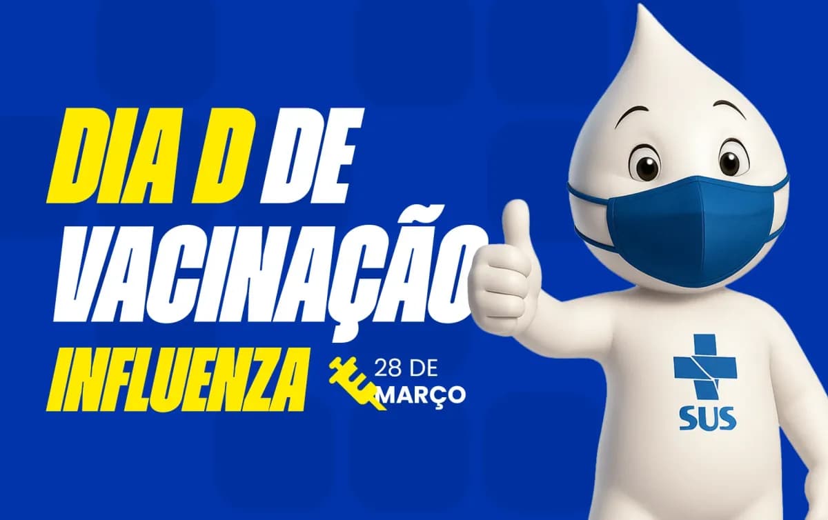 Mais de 25 postos de saúde abrem neste sábado para o Dia D de vacinação contra a gripe em Teixeira